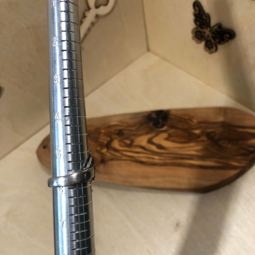 Sapphire Solid Sterling Statement Ring - image 5